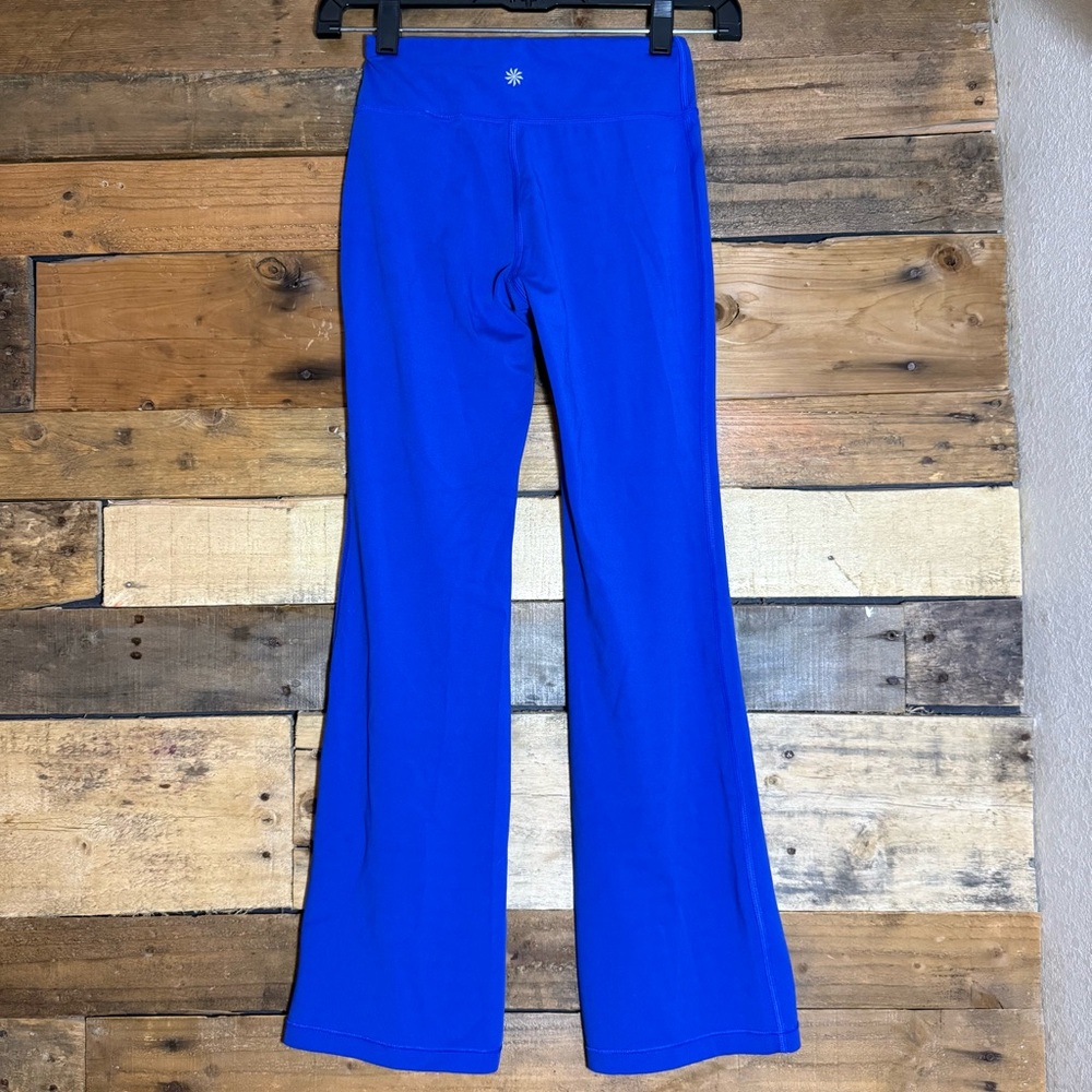 Athleta Girl High Rise Flare Pant Blue size Medium 8/10 - Picture 2 of 7